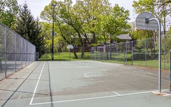 Basketball and tennis courts